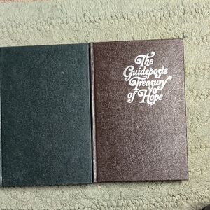 Two Hardcover Guidepost Treasury Of Hope And Christmas Vintage Estate Books